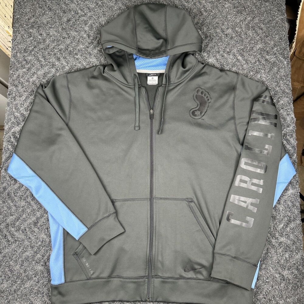 North Carolina Tar Heels Hoodie Men’s XL Nike Thermafit Zip Up